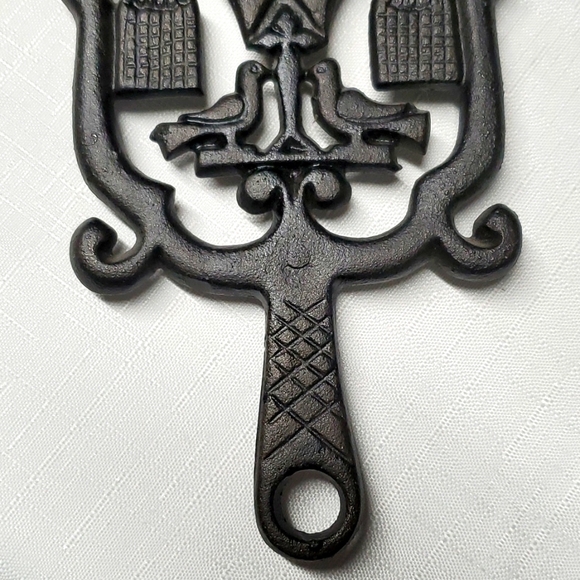 Cast Iron Trivet Black Counter Top Kitchen Dining Primitive Decor Country Farm - Picture 4 of 7